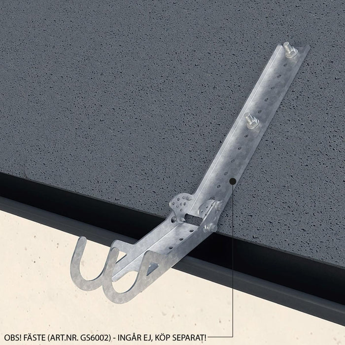 Weland Stål Glidskydd Krok Dubbel