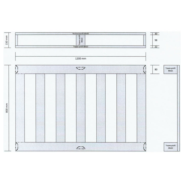 Hercher Lastpall Aluminium EU Nr.2