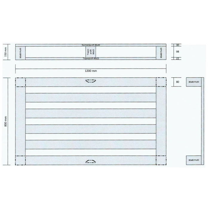 Hercher Lastpall Aluminium EU Nr.3