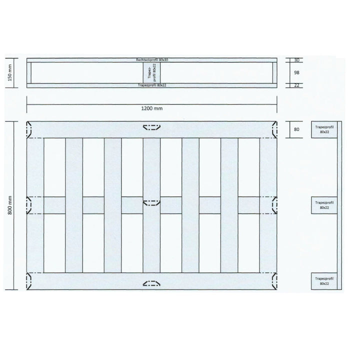 Hercher Lastpall Aluminium EU Nr.6