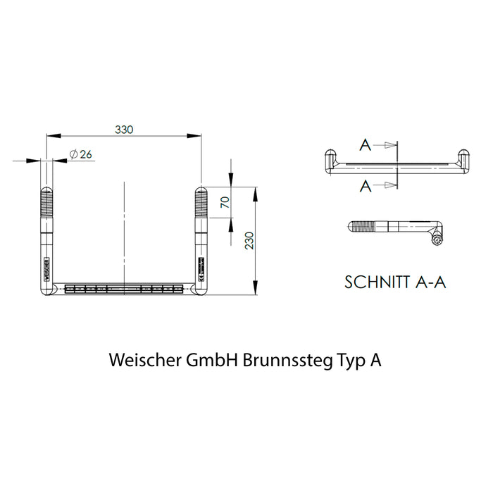 Weischer Brunnssteg Typ A 410 Rosfritt