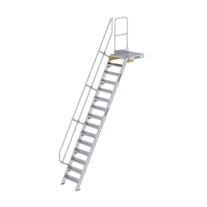 MUNK Trappa 60° med Plattform. Bredd 600mm.
