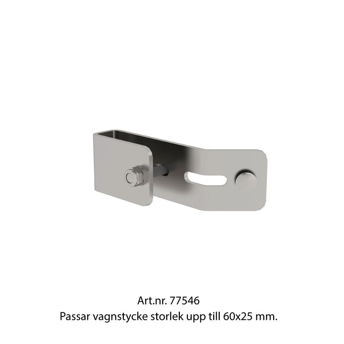 MUNK Sidofäste Fallskyddsskena VFZ Stål