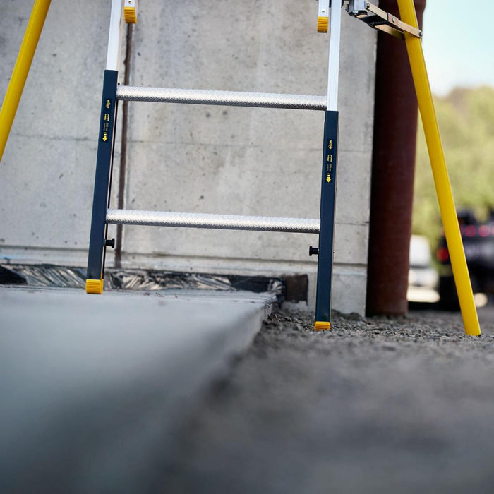 W.steps Anliggande Enkelstege PROF+